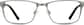 Front view of Rectangle Glasses 139311 in Platinum thumbnail