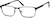 Angle view of Rectangle Glasses 139312 in Copper/Brown thumbnail
