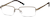 Angle view of Titanium Half-Rim Glasses 139515 in Copper thumbnail