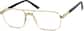Angle view of Banner Year Glasses 139714 in Gold thumbnail