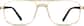 Front view of Banner Year Glasses 139714 in Gold thumbnail