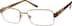 Rectangle Glasses 141315 in Brown