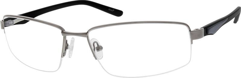 Silver Rectangle Glasses #141811 | Zenni Optical