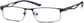 Angle view of Rectangle Glasses 142712 in Gray thumbnail