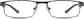 Front view of Rectangle Glasses 142712 in Gray thumbnail