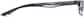 Side view of Rectangle Glasses 142712 in Gray thumbnail