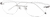 Angle view of Rimless Glasses 143711 in Silver thumbnail