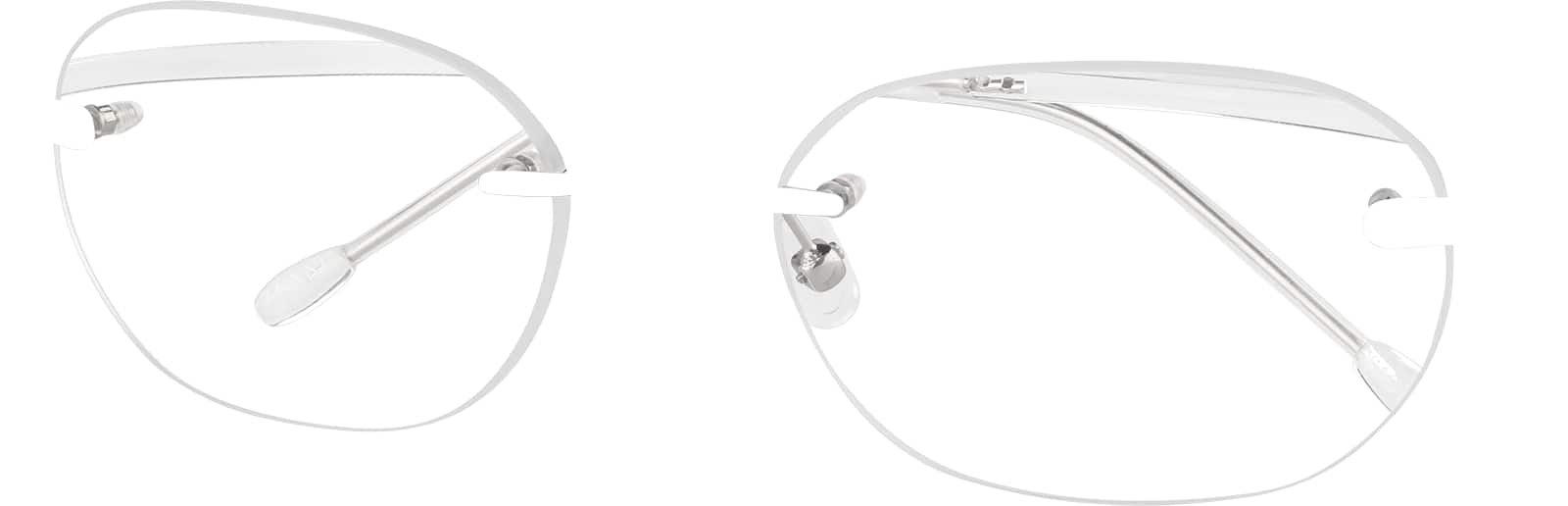 Silver Rimless Glasses #143711 | Zenni Optical