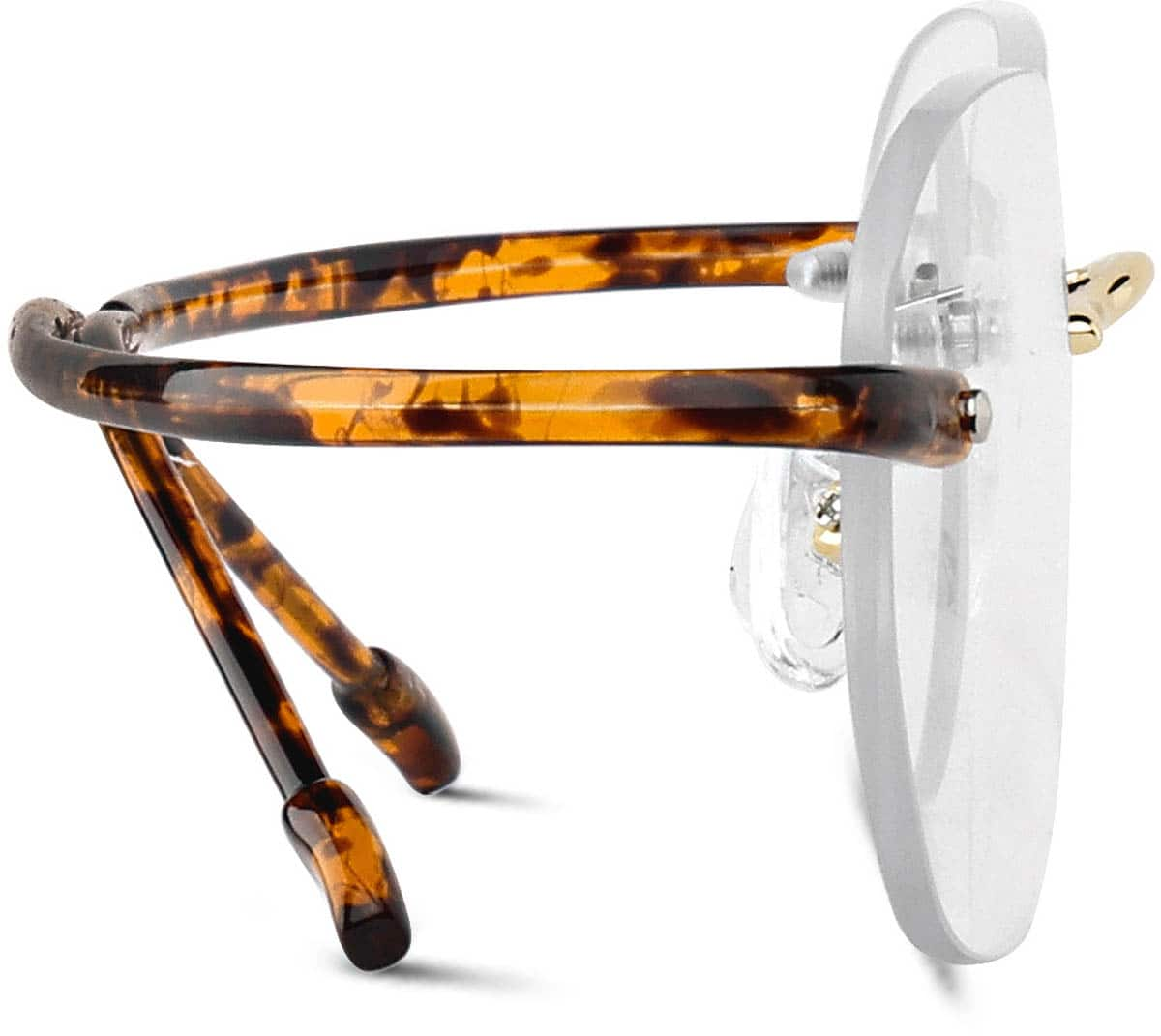 Rimless tortoise hotsell shell eyeglasses