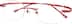 Rimless Glasses 143718 in Red