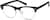 Angle view of Browline Glasses 143821 in Black thumbnail
