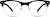 Front view of Browline Glasses 143821 in Black thumbnail