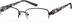 Rectangle Glasses 144121 in Black