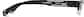 Side view of Rectangle Glasses 145821 in Black thumbnail