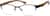 Angle view of Rectangle Glasses 146321 in Black thumbnail