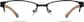 Front view of Rectangle Glasses 146321 in Black thumbnail