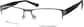 Angle view of Rectangle Glasses 147912 in Gray thumbnail