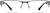 Front view of Rectangle Glasses 147912 in Gray thumbnail