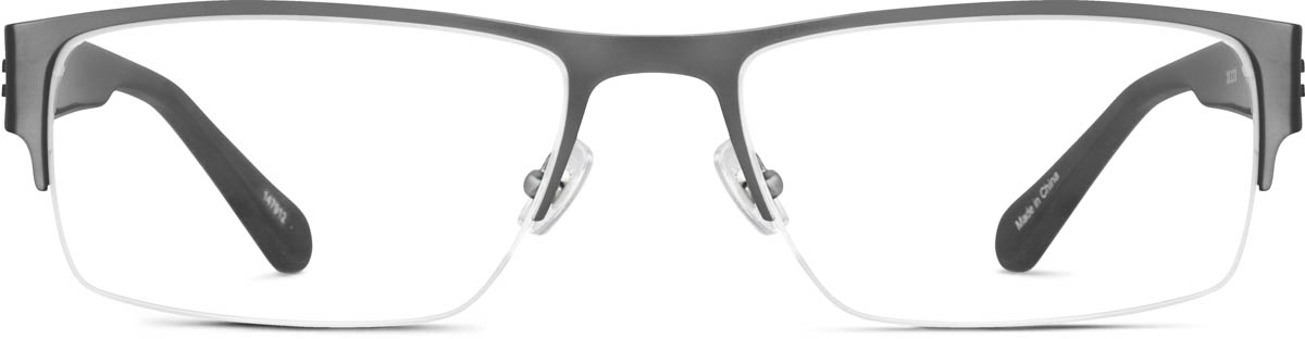 Gray Rectangle Glasses