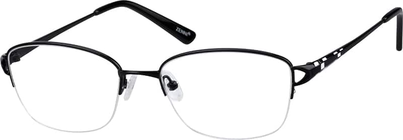 Angle view of Anteojos rectangulares 151521 in Negro