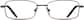 Front view of Rectangle Glasses 153015 in Brown thumbnail