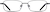 Front view of Rectangle Glasses 153021 in Black thumbnail