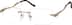 Rimless Glasses 153914 in Gold