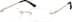 Rimless Glasses 155314 in Gold