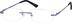 Rimless Glasses 155317 in Purple