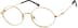 Round Glasses 156015 in Gold