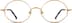 Round Glasses 156015 in Gold