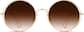 Front view of Round Sunglasses 157414 in Gold thumbnail