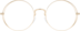 Round Sunglasses 157414 in Gold