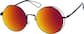 Angle view of Round Sunglasses 157421 in Black thumbnail