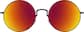Front view of Round Sunglasses 157421 in Black thumbnail