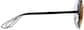 Side view of Round Sunglasses 157421 in Black thumbnail