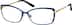 Cat-Eye Glasses 157516 in Blue Metallic