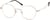 Angle view of Geometric Glasses 157714 in Gold thumbnail