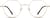 Front view of Geometric Glasses 157714 in Gold thumbnail
