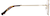 Side view of Geometric Glasses 157714 in Gold thumbnail