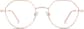 Front view of Geometric Glasses 157719 in Rose Gold thumbnail