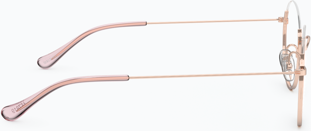 Side view of Round Glasses 157819 in Pink thumbnail