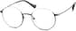 Angle view of Round Glasses 157824 in Green thumbnail