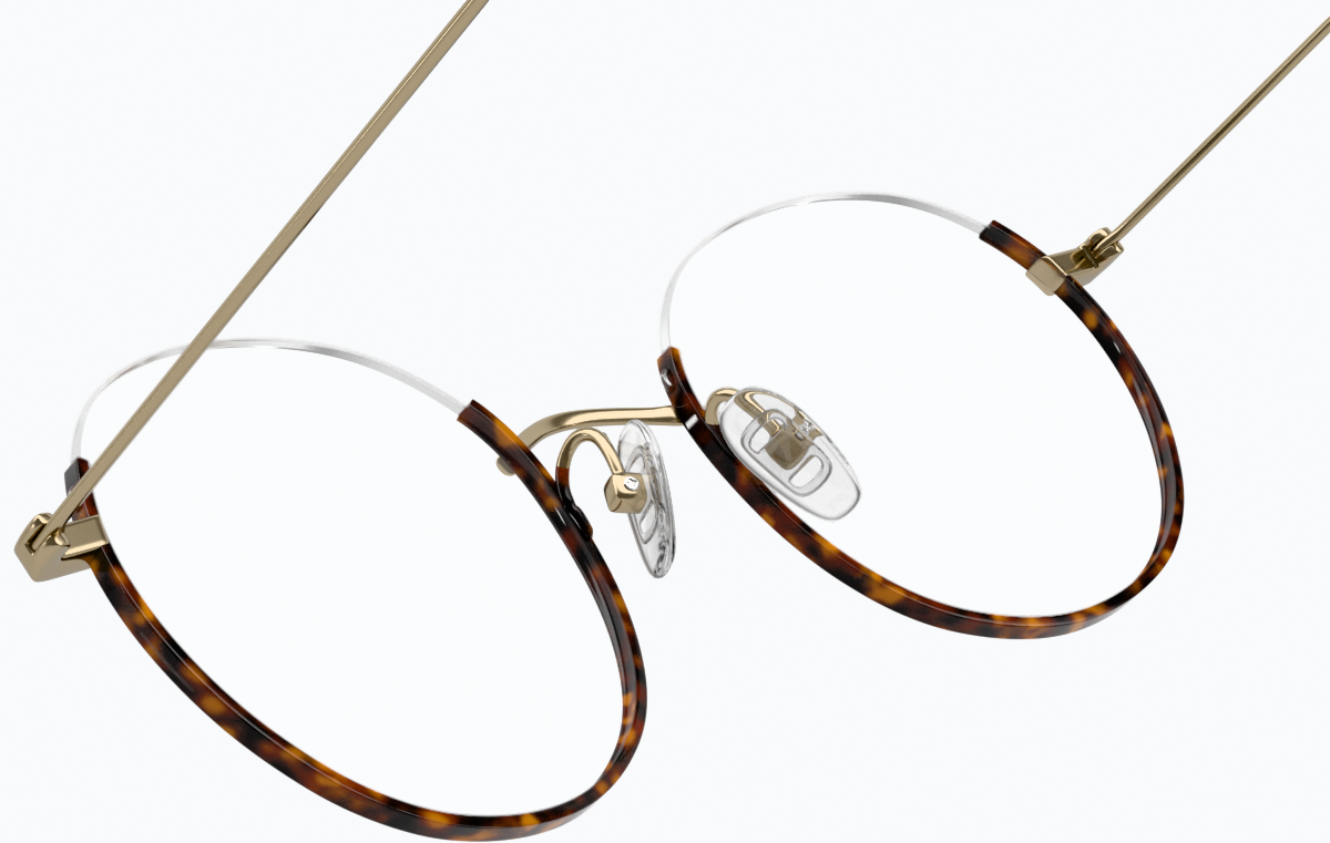 See-through view of Round Glasses 157825 in Tortoiseshell thumbnail