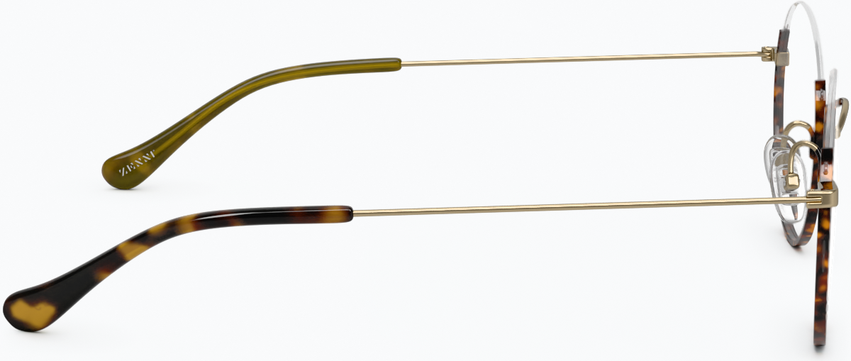 Side view of Round Glasses 157825 in Tortoiseshell thumbnail