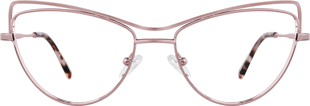 Gold Cat Eye Glasses 158014