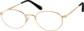Angle view of Road Trip Glasses 158214 in Gold thumbnail