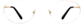 Front view of Road Trip Glasses 158214 in Gold thumbnail