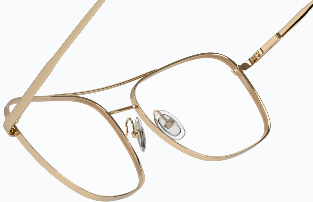 See-through view of Unwind Glasses 158314 in Gold thumbnail