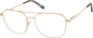 Angle view of Unwind Glasses 158314 in Gold thumbnail